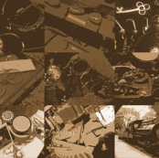 Steampunk Objects : Flattened Sepia Large