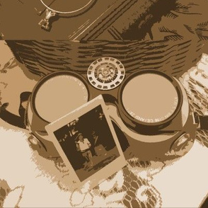 Steampunk Objects : Flattened Sepia Large