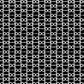 Bitty Bits - black and white