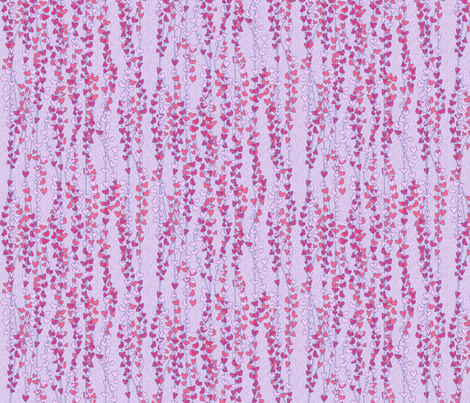 klimt_vines_on_pink fabric by glimmericks on Spoonflower - custom fabric