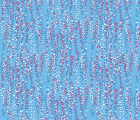 klimt_vines_patriot fabric by glimmericks on Spoonflower - custom fabric