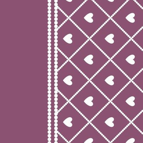 Never Far Away - Border Fabric (color: antique rose)