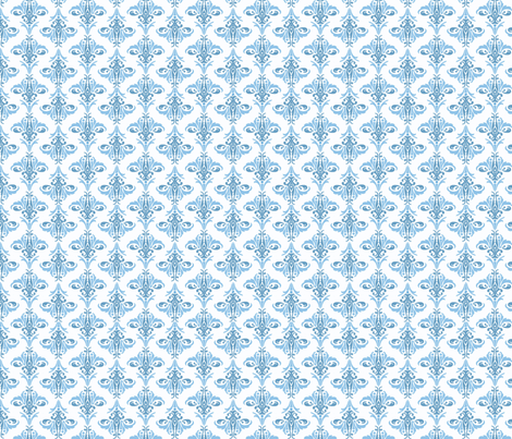 love of blue fabric by clarissa_marie on Spoonflower - custom fabric