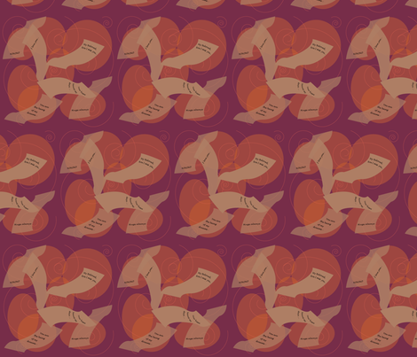 Love-letters fabric by hartlinedesigns on Spoonflower - custom fabric