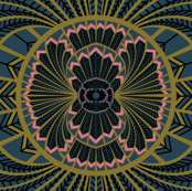 Dark Deco Feathers