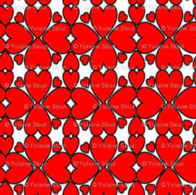 All Hearts Lace in Red