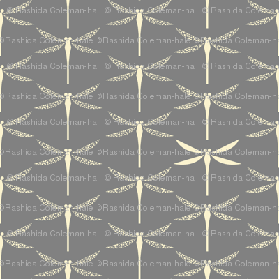 Koi Dragonflies - Grey
