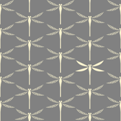 Koi Dragonflies - Grey