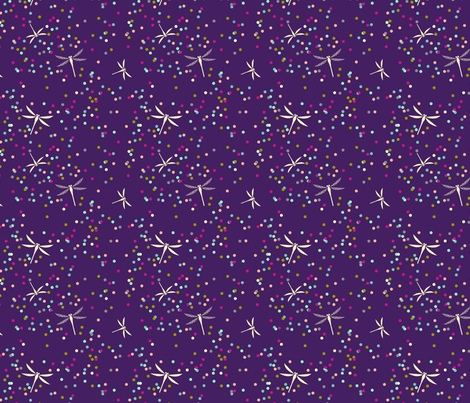 Dragonfly Dots - Eggplant