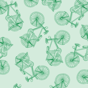 Bikes Blue Green