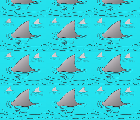 Jaws fabric by tajaan on Spoonflower - custom fabric