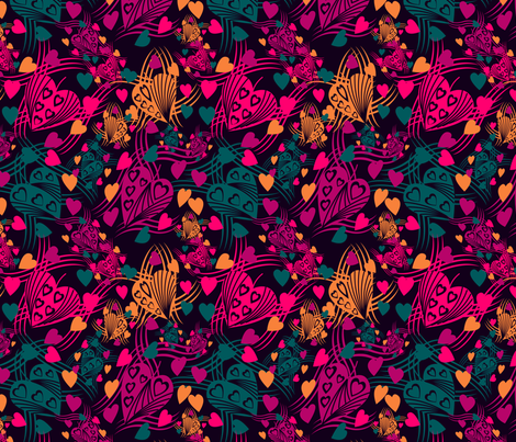 marzlene_beauty_2551 candy hearts fabric by marzlene'z_eye_candy on Spoonflower - custom fabric