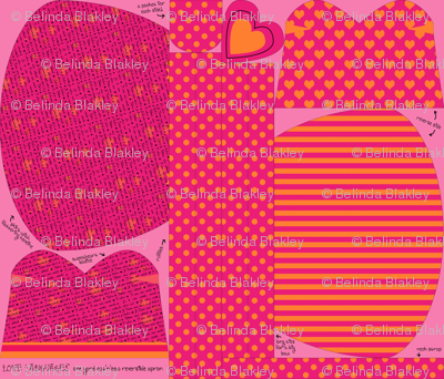 Love Languages Cut & Sew Reversible Sweetheart Apron (Click for full pattern)
