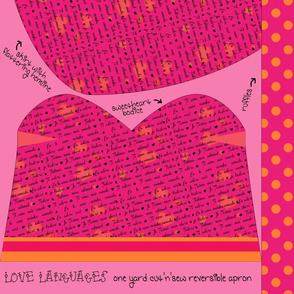 Love Languages Cut & Sew Reversible Sweetheart Apron (Click for full pattern)