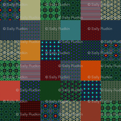Shandon Beauties Cheater Quilt - 6" Squares