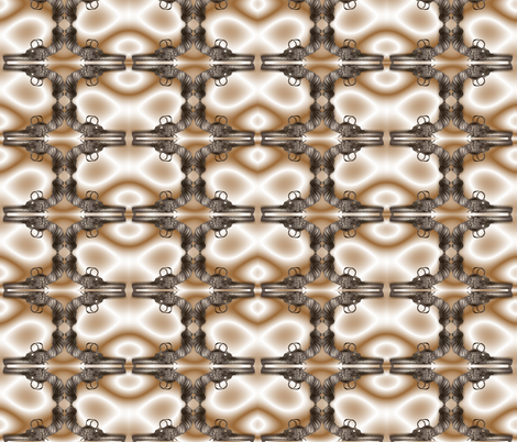 steampunk-gun-sepia2 fabric by boneyfied on Spoonflower - custom fabric