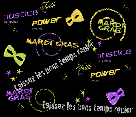Laissez les bons temps rouler fabric by gg33 on Spoonflower - custom fabric