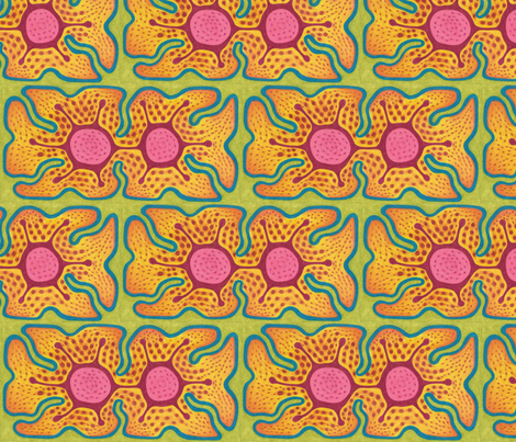 Double Flower fabric by claytown on Spoonflower - custom fabric