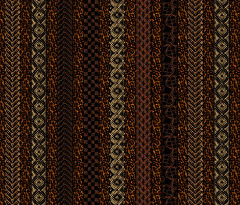 african_stripes earthen fabric by glimmericks on Spoonflower - custom fabric