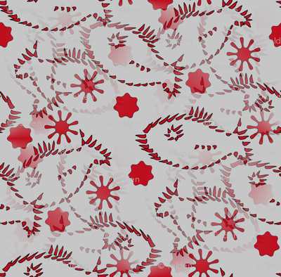 Blub Blub Fish - Red and Beige