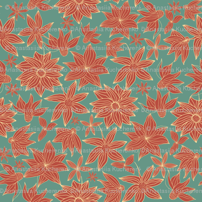 cute doodle flowers