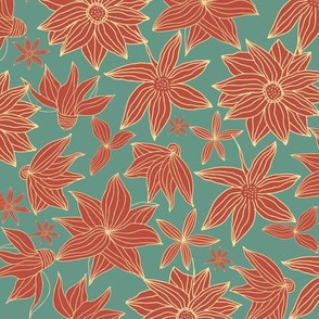 cute doodle flowers