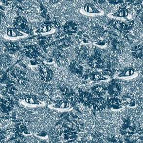 crocs in a snowstorm