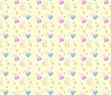 baby_bunny__yellow fabric by patti_ on Spoonflower - custom fabric