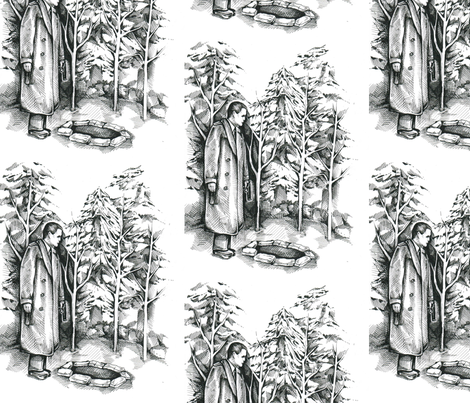 blacklodge fabric by thunderpumpkin on Spoonflower - custom fabric