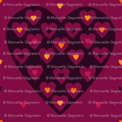 Coeur multicolore