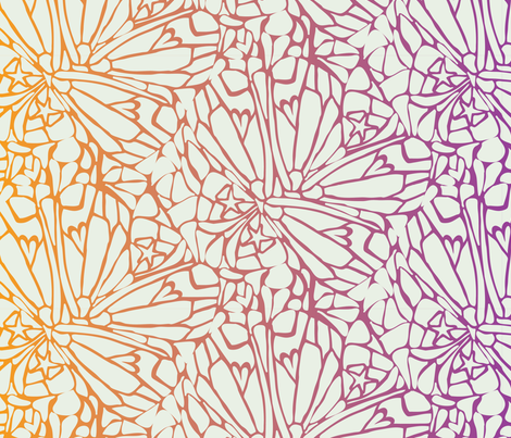 Butterfly Wings - ombré fabric by majobv on Spoonflower - custom fabric