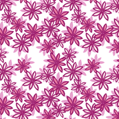 Random Flower Pattern in layers - pink shades