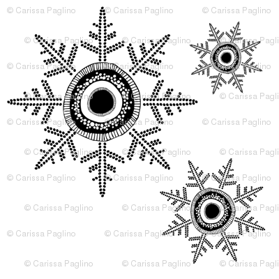 Snowflakes B&W