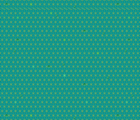 star_grid_turquoise fabric by glimmericks on Spoonflower - custom fabric