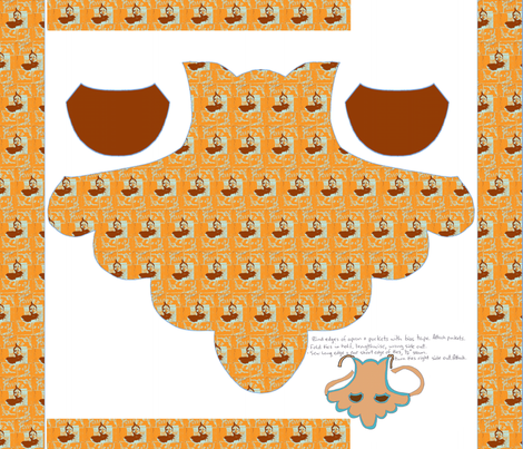 Apron pattern; whose gaze? fabric by nalo_hopkinson on Spoonflower - custom fabric