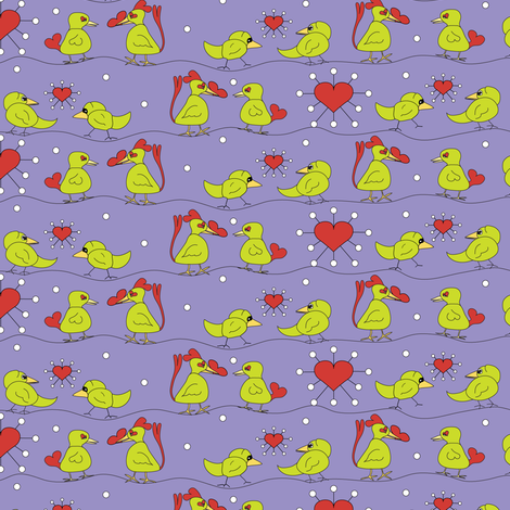 Love on the Line fabric by mag-o on Spoonflower - custom fabric