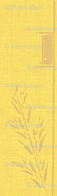 Deco Wheat Stripe - mellow yellow and taupe