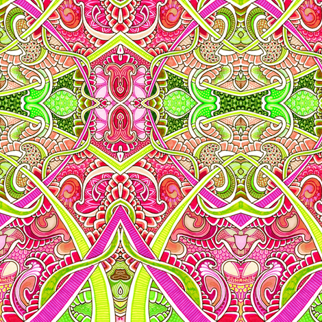A Hearty Party Time fabric by edsel2084 on Spoonflower - custom fabric
