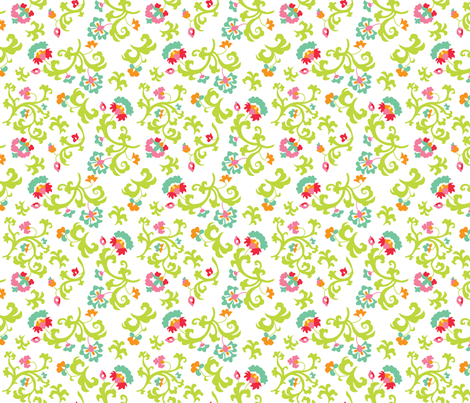Oh Suzani Citrus Vines fabric by heather_b_design on Spoonflower - custom fabric