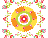 Oh Suzani Citrus Large Medallion