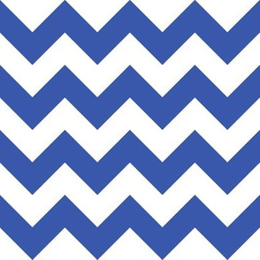 Zig Zag Chevron Blue