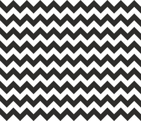Zig Zag Chevron Coal fabric by littlerhodydesign on Spoonflower - custom fabric