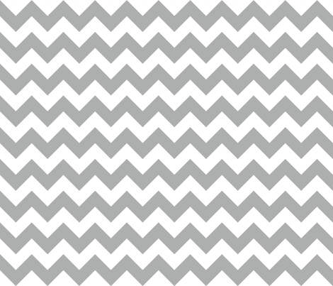 Zig Zag Chevron Silver fabric by littlerhodydesign on Spoonflower - custom fabric