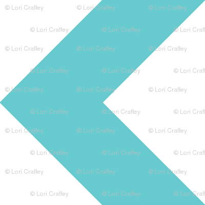 Chevron Railroaded Teal