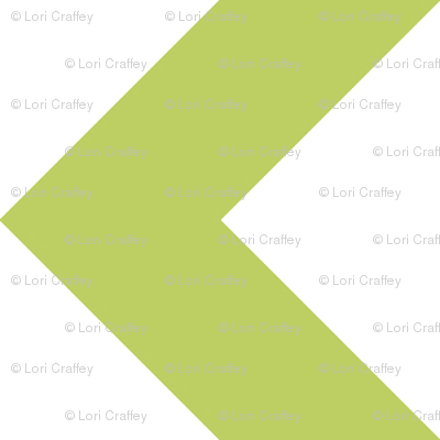 Chevron Railroaded Apple Green