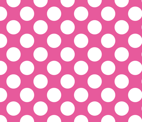 Polka Dot Bubble Gum fabric by littlerhodydesign on Spoonflower - custom fabric