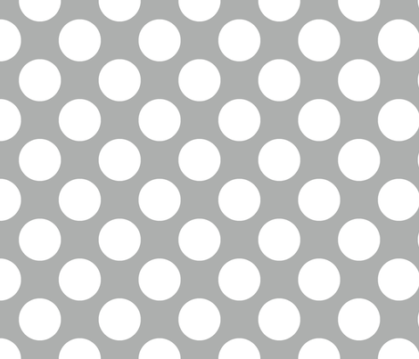 Polka Dot Silver fabric by littlerhodydesign on Spoonflower - custom fabric