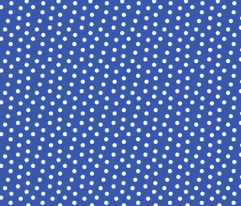 Mini Dot Blue fabric by littlerhodydesign on Spoonflower - custom fabric