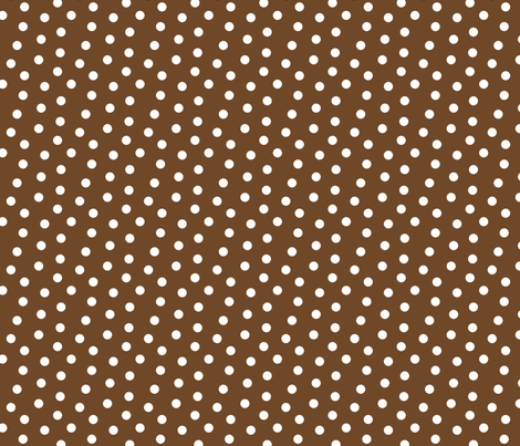 Mini Dot Chocolate fabric by littlerhodydesign on Spoonflower - custom fabric