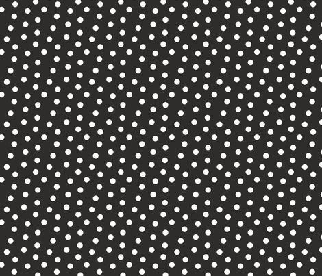 Mini Dot Coal fabric by littlerhodydesign on Spoonflower - custom fabric